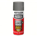 High Heat Primer, 12 oz, Exterior, High Heat Primer, Solvent, Metal, Smooth, Smooth, Flat, Gray