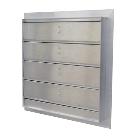 Manual Damper, Aluminum, Square