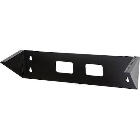 VMP ER-VR4U Wall Mount for Rack Equipment - Black - 150 lb Load Capacity - Steel - 1