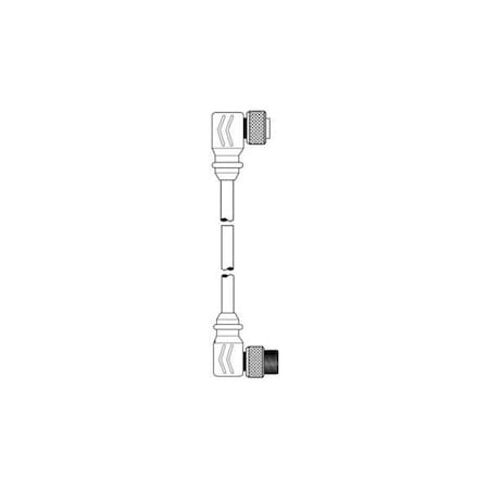 MIN-SYNC DBL END F 90 M 90 5 PL 3FT PVC