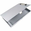 8-1/2" x 11" Plastic Clipboard 1", Silver