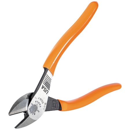 7 1/8 in High Leverage Diagonal Cutting Plier Standard Cut Oval Nose Uninsulated