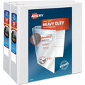 Heavy-Duty View 3 Ring Binder, 4 in, PK2