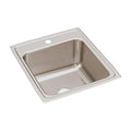 Bowl Drop-In Sink,22""x19.5""x10.125"",Gray