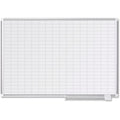 12"x24" Magnetic Planning Dry Erase Board, Aluminum Frame