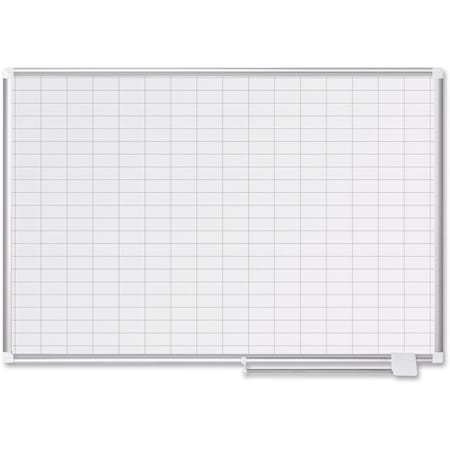 12"x24" Magnetic Planning Dry Erase Board, Aluminum Frame