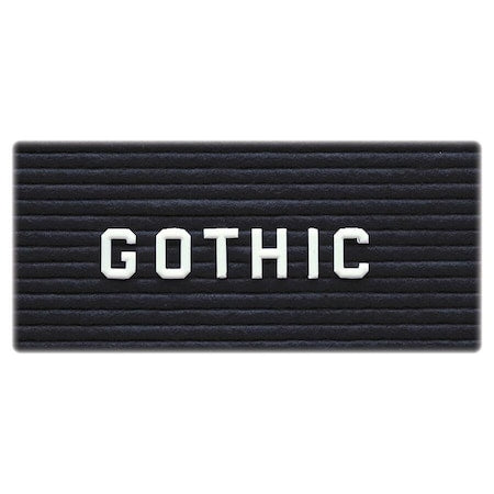 Letters, Numbers and Symbols Set, Gothic