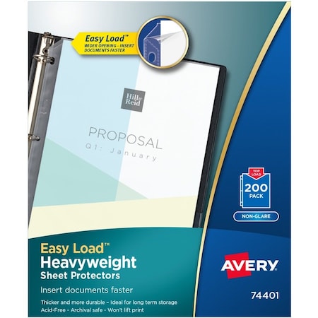 Top-Load, Poly Sheet Protectors, PK200