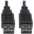 Reversible USB Cable, Black, 10 ft.
