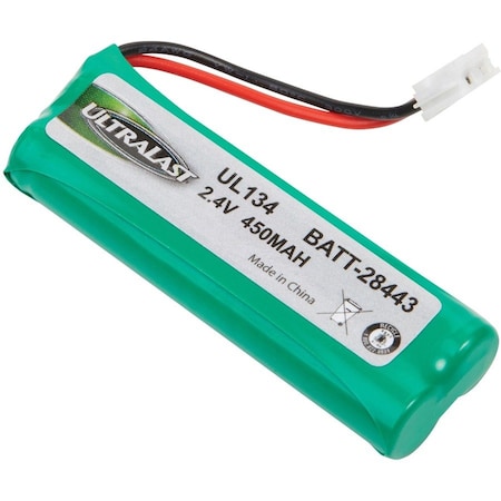Battery 2.4 Volt Nickel Metal Hydride Ultralast Cordless Phone Battery