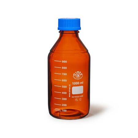 Media Bottle, Boro Glass, 203mm H, PK10