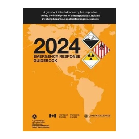 Safety and DOT Reference Book, 2024 Emergency Response Guidebook, English, Standard Bound