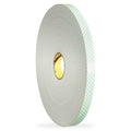 Double-Sided Foam Tape, 2 in W, 5 yd L, 1/8 in, Polyurethane Foam, Double-Sided
