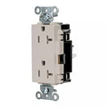 Straight Blade Receptacle, 5-20R, 20 A, 125V AC, 2 Pole, 3 Wire, Surface Mount, Grounded