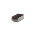 Shelf Storage Bin, Polypropylene, Black, 4 in H, 6 5/8 in W, 11 5/8 in L