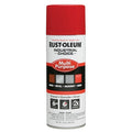 Spray Paint, OSHA Safety Red, Gloss, Solvent, 12 oz