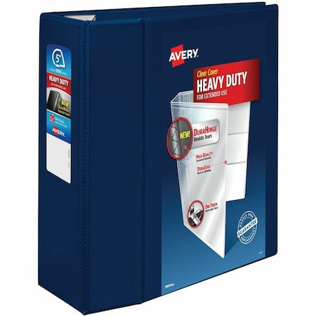 Heavy-Duty View 3 Ring Binder, 5 in