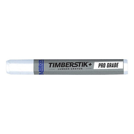 Lumber Crayon, Large Tip, White Color Family, Clay, 12 PK