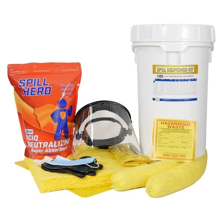Spill Kit, Acid Neutralizer, 6.5 gal.