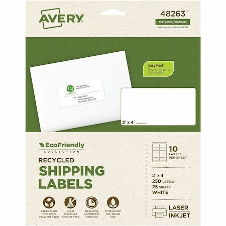 Recycled Shipping Label,PK250