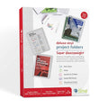 8-1/2" x 11" Letter Size Deluxe Non Glare Vinyl Project Folders, 50/BX