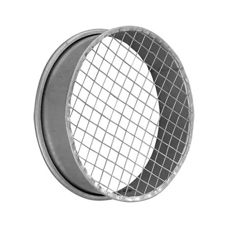 End Cap with Screen, Steel, 22 ga Thick