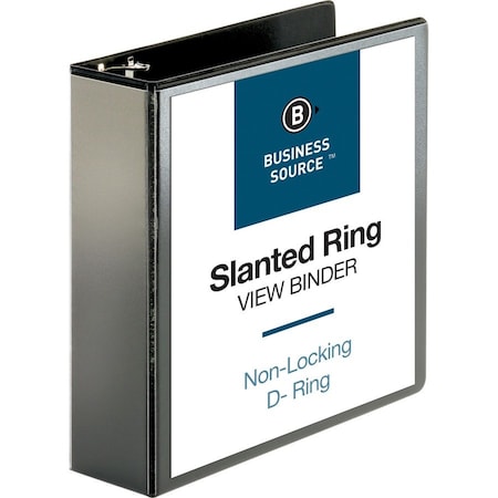 Ring Binder, Black, Clear Sleeve
