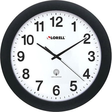 Analog Clock,Plastic,Quartz,12"" Dia.