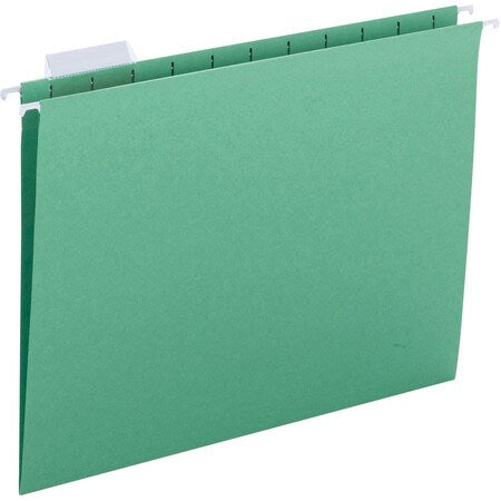 Hanging File Folder, Green, PK25