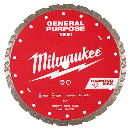 10" DIAMOND MAX Turbo, General Purpose Diamond Blade