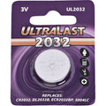 NABC UltraLast UL2032 Lithium Button General Purpose Battery - 3V DC