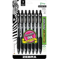 Zebra Pen Z-Grip - Medium Pen Point - 1 mm Pen Point Size - Retractable - Black - Clear Barrel - 7-/ Pack
