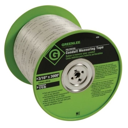 Measuring Tape, Conduit, 3000 Ft x 3/16 In