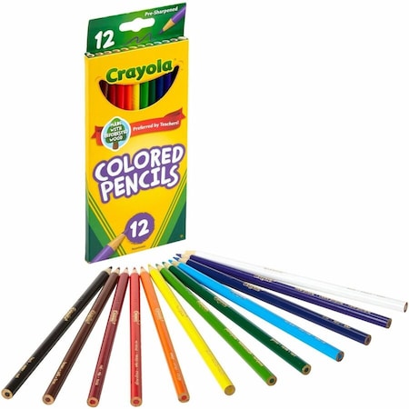 Colored Pencil, Assorted, 2B, PK12