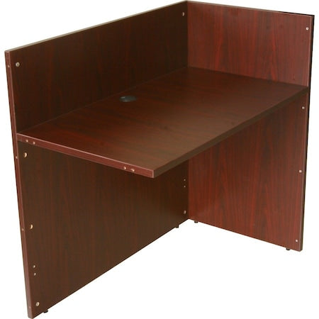 Reception Desk Reception Return Shell, Mahogany, 42"Wx24", 42" W X