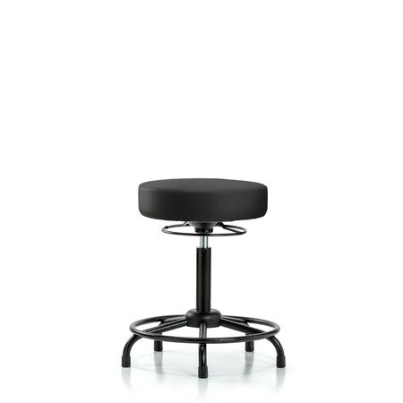 Vin Stool without Back-Medium Bench Height with RT BaseandStationary Glides in Black Trailblazer Vin