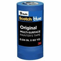 Painter's Tape, 24 mm W x 55 m L, 5.4 mil Thick, Blue, Acrylic Adhesive, 9 PK