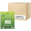 Case of Engineering Wirebound Notebook, 8.5"x11", 80 sht/book, Green Tinted, Heavyweight Backer, PK24