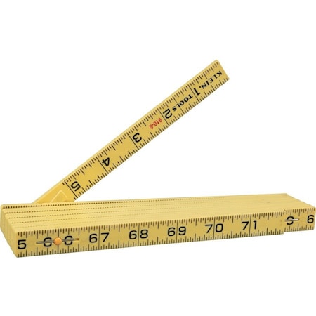Fiberglass Folding Rule, Inside Reading