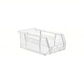 Plastic Bin, Plastic, Clear, 3 in H, 4 1/8 in W, 7 3/8 in L