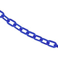 1"" x 50' Blue Plastic Safety Chain