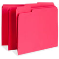 File Folder, Red, Paperboard, PK100