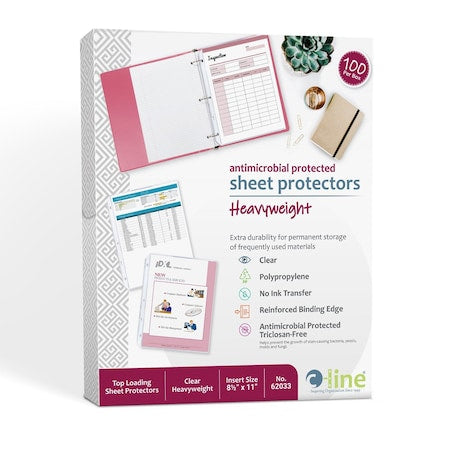 Sheet Protector, Antimicrobial, PK100