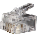 Modular Telephone Plugs RJ11 6P4C, 25-Pack