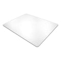 Cleartex Recycled Rectangular Chair Mat with Anti-Slip Backing For Hard Floors - 30" x 48"