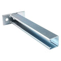 Strut Channel Fitting, Silver, 2"W, 2 Holes