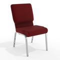 Burgundy Fabric Church Chair, PK4