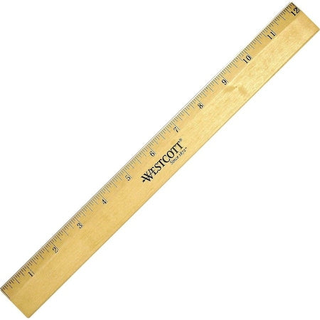 Ruler, Wood, 12 In