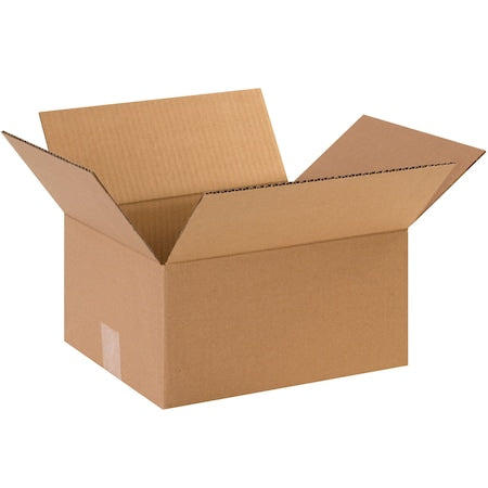 12 in x 10 in x 6 in Shipping Box, Kraft, Corrugate, Single Wall, 44 ECT