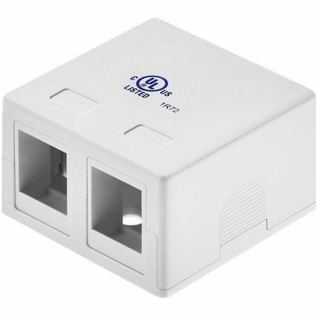 Surface Mount Box, 2P, White
